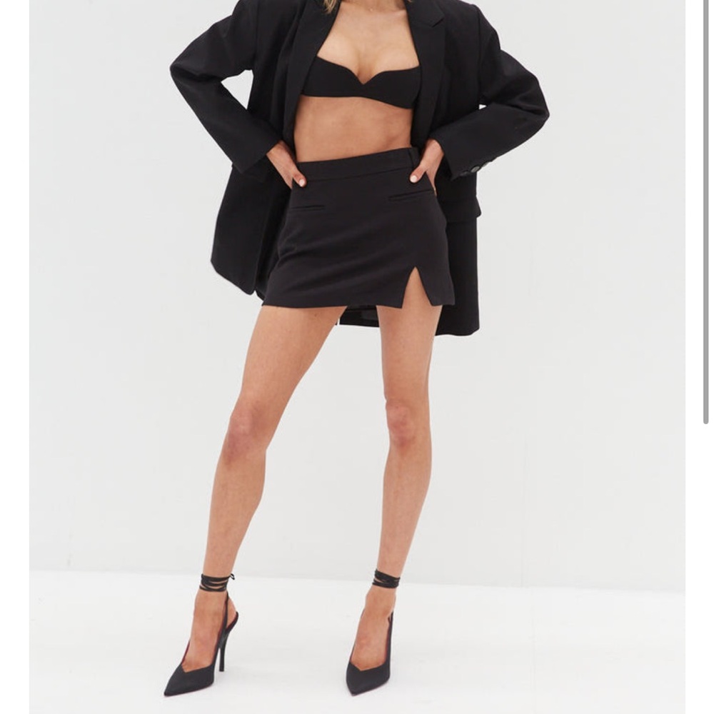 Style Addict Side Split Mini Skirt